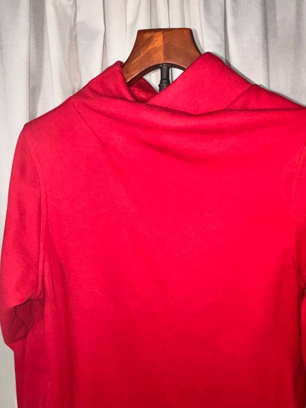 Athleta Cozy Snap Sherpa Sweatshirt Fleece Pullover Red S Small 288085